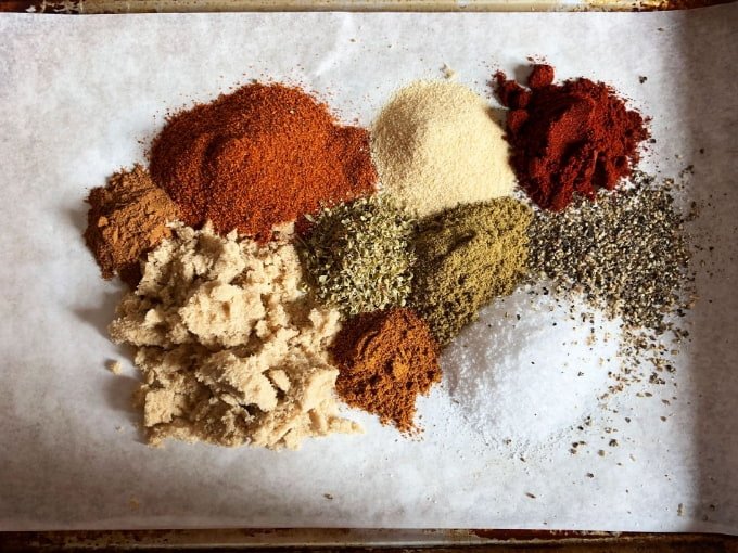 Spice rub for the brisket